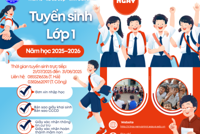 Thông báo tuyển sinh năm học 2025 – 2026